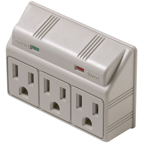 Steren 905-304 3-Outlet 270 Joules Plug-In Surge Protector