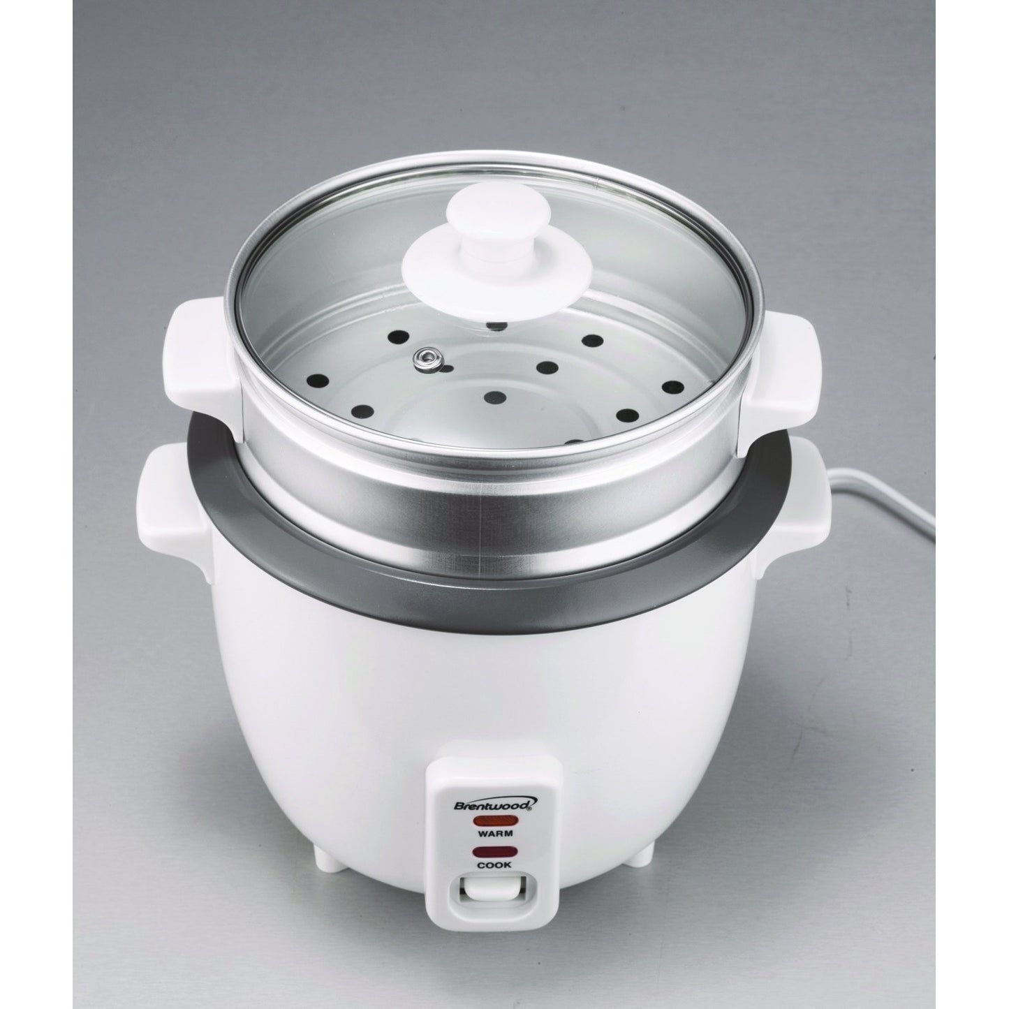 Brentwood Appl. TS-380S Rice Cooker w/Steamer (10 Cups, 700W)
