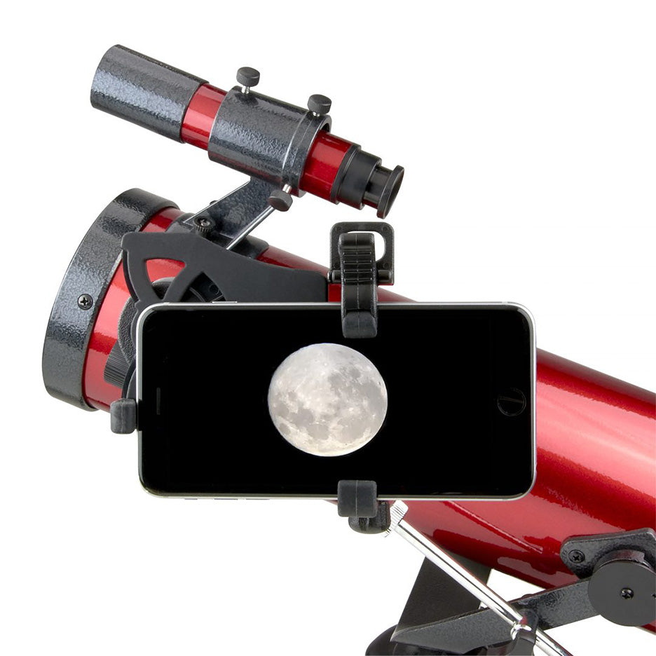 Carson RP100SP 35-88x76mm Newtonian Reflector Telescope Smart Phone Adapter