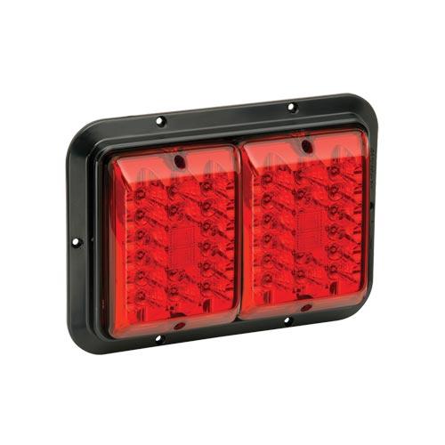Bargman 4784610 Taillight 84 LED Surface Mount Red/Red Black Base
