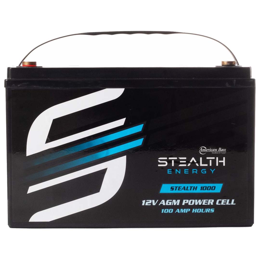 American Bass STEALTH1000 12 Volt AGM Power Cell, 100Ah
