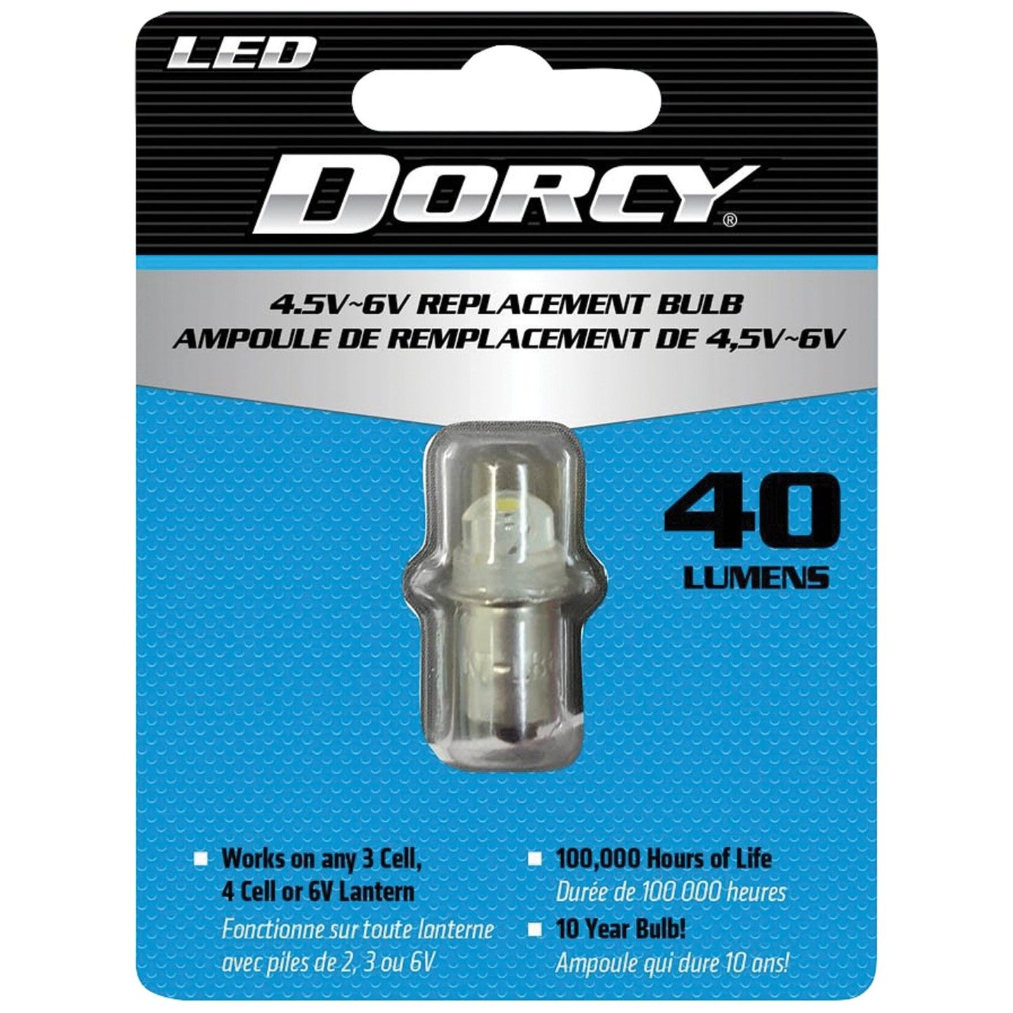 Dorcy 41-1644 40-Lumen, 4.5-Volt–6-Volt LED Replacement Bulb