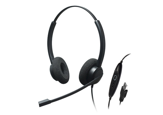 Addasound CRYSTAL-SR2732 Dual Ear, Stereo, Noise Cancelling USB