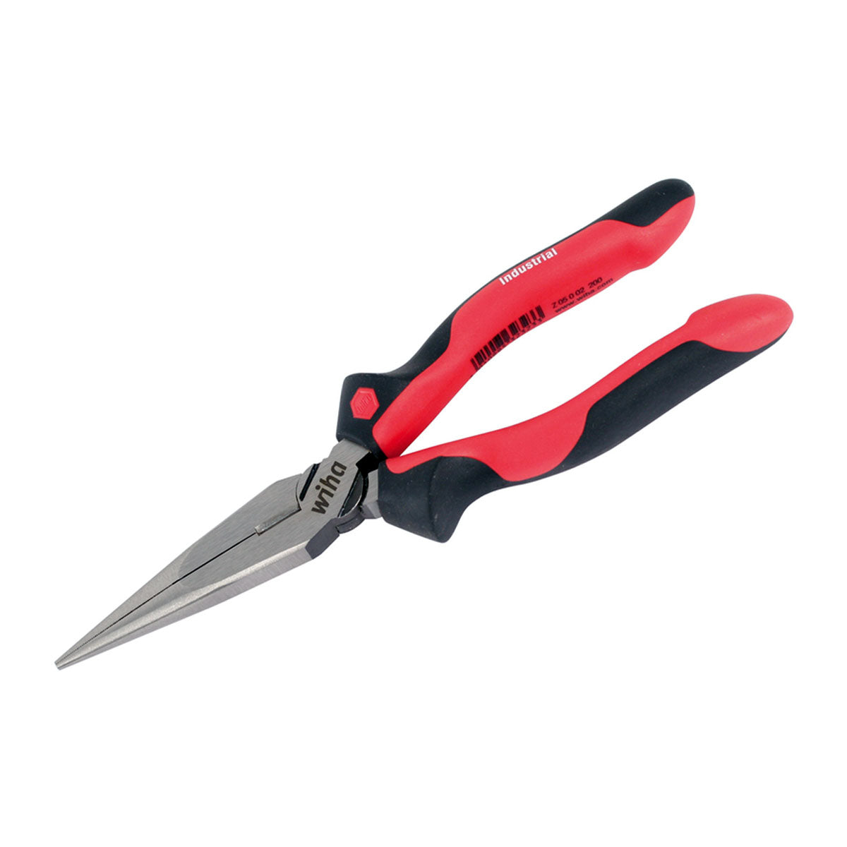 Wiha 30911 Industrial SoftGrip 6.3" Long Nose Pliers