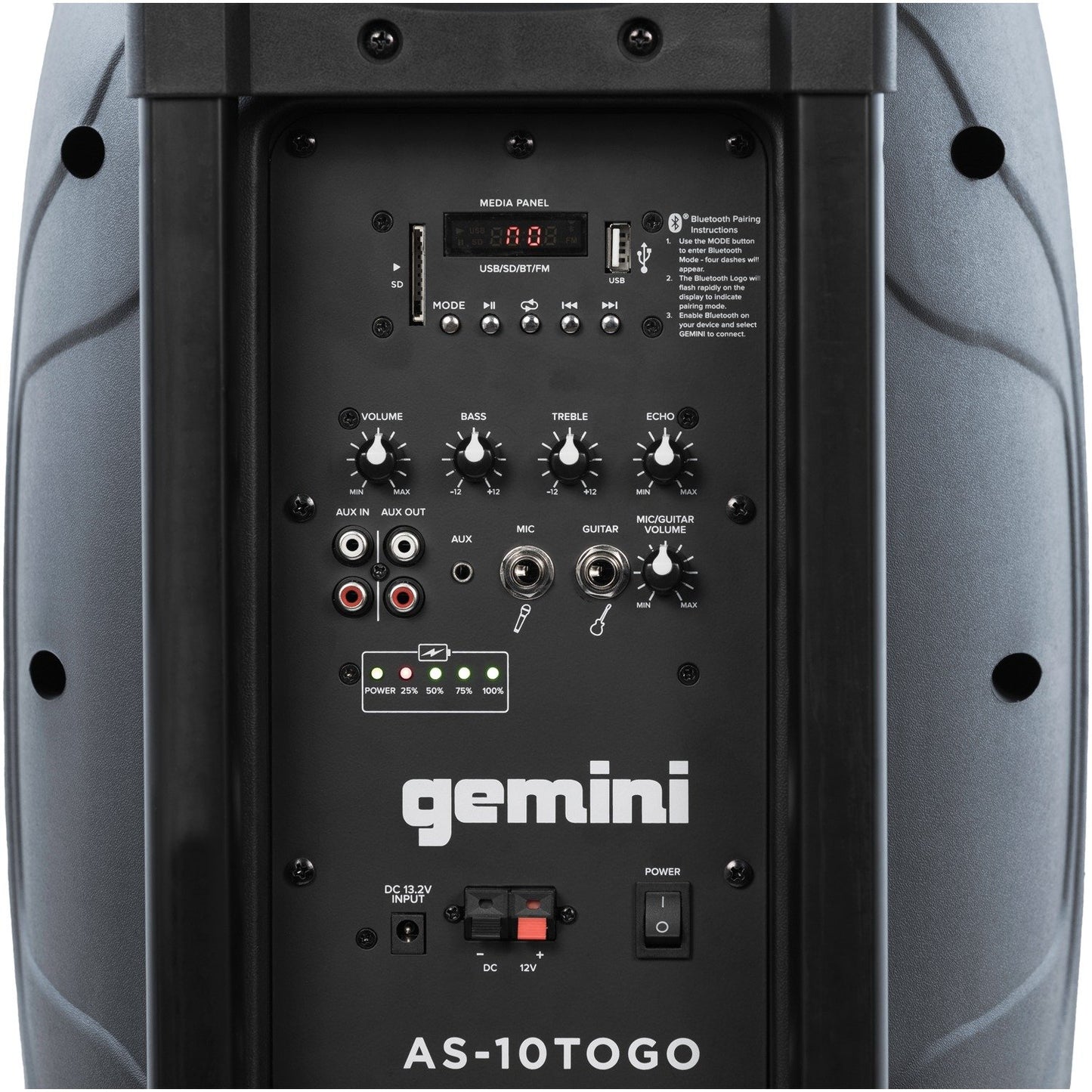 Gemini AS-10TOGO  Portable PA Speakers