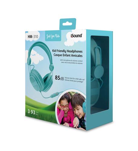 iSound DGHP-5537 Hm-310 Kid Friendly Headphones Turquoise