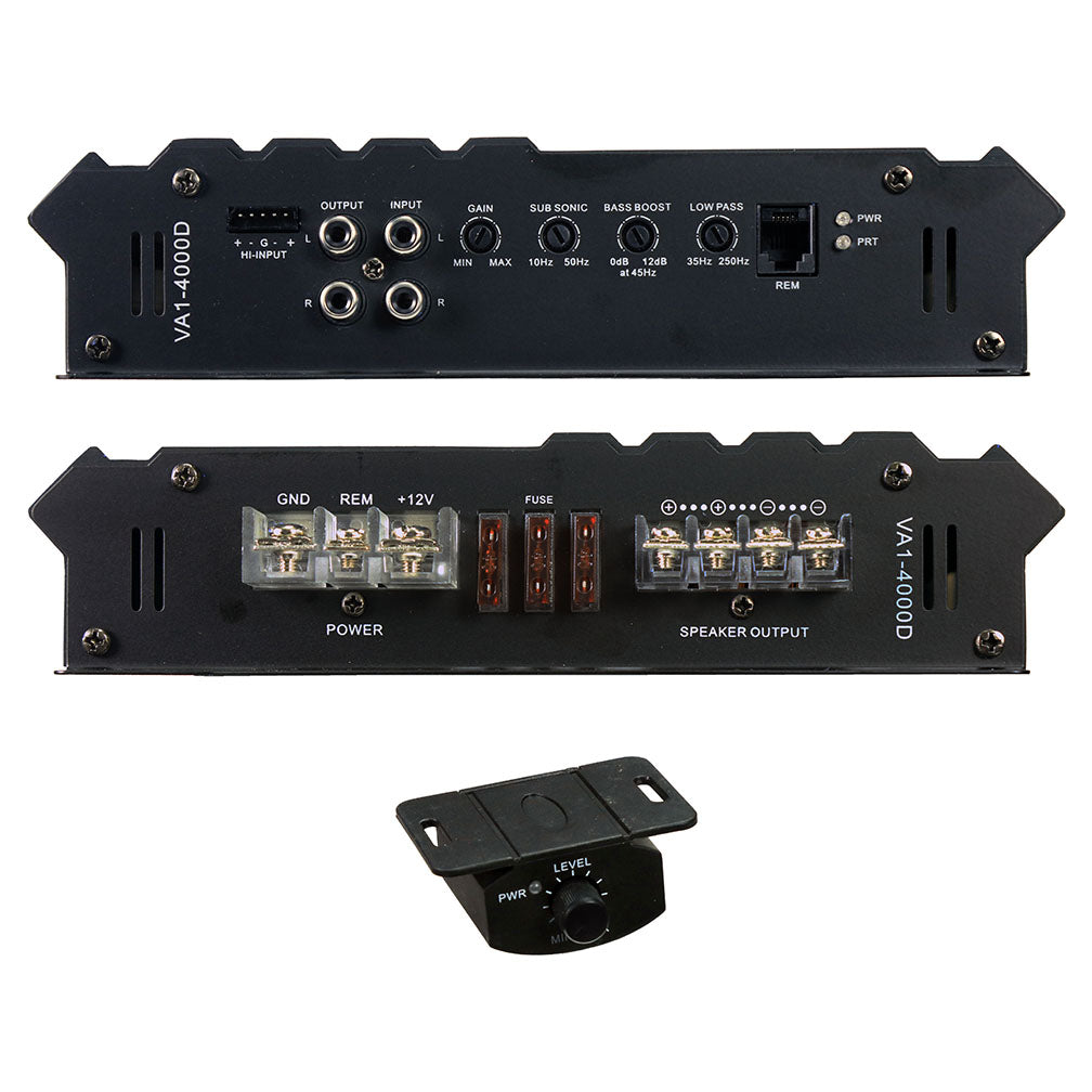 Power Acoustik VA14000D Vertigo Series Monoblock Amplifier 4000W Max
