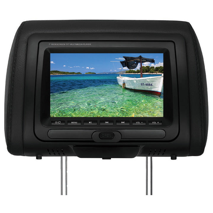 Boss HIR70BGTA 7" Headrest Monitor DVDUSB/SD Remote 3 Color skins