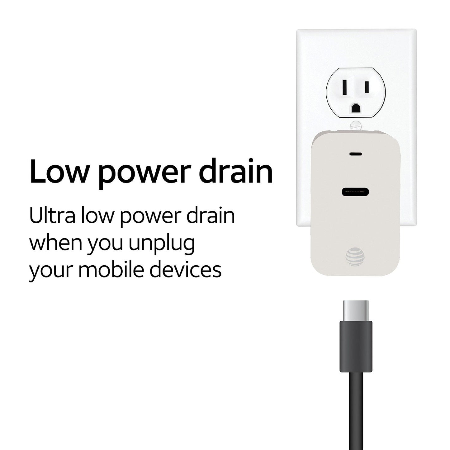 AT&T  PDC18 18W Type-C Power Adapter