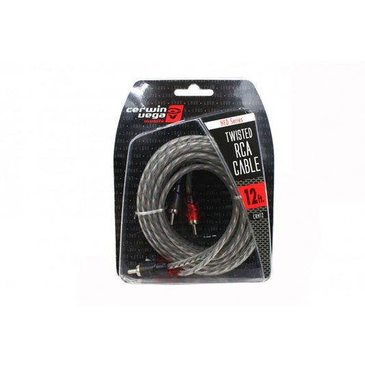 Cerwin Vega CRH17 HED Series 2ch RCA cable 17ft. Twisted pair single molded ends