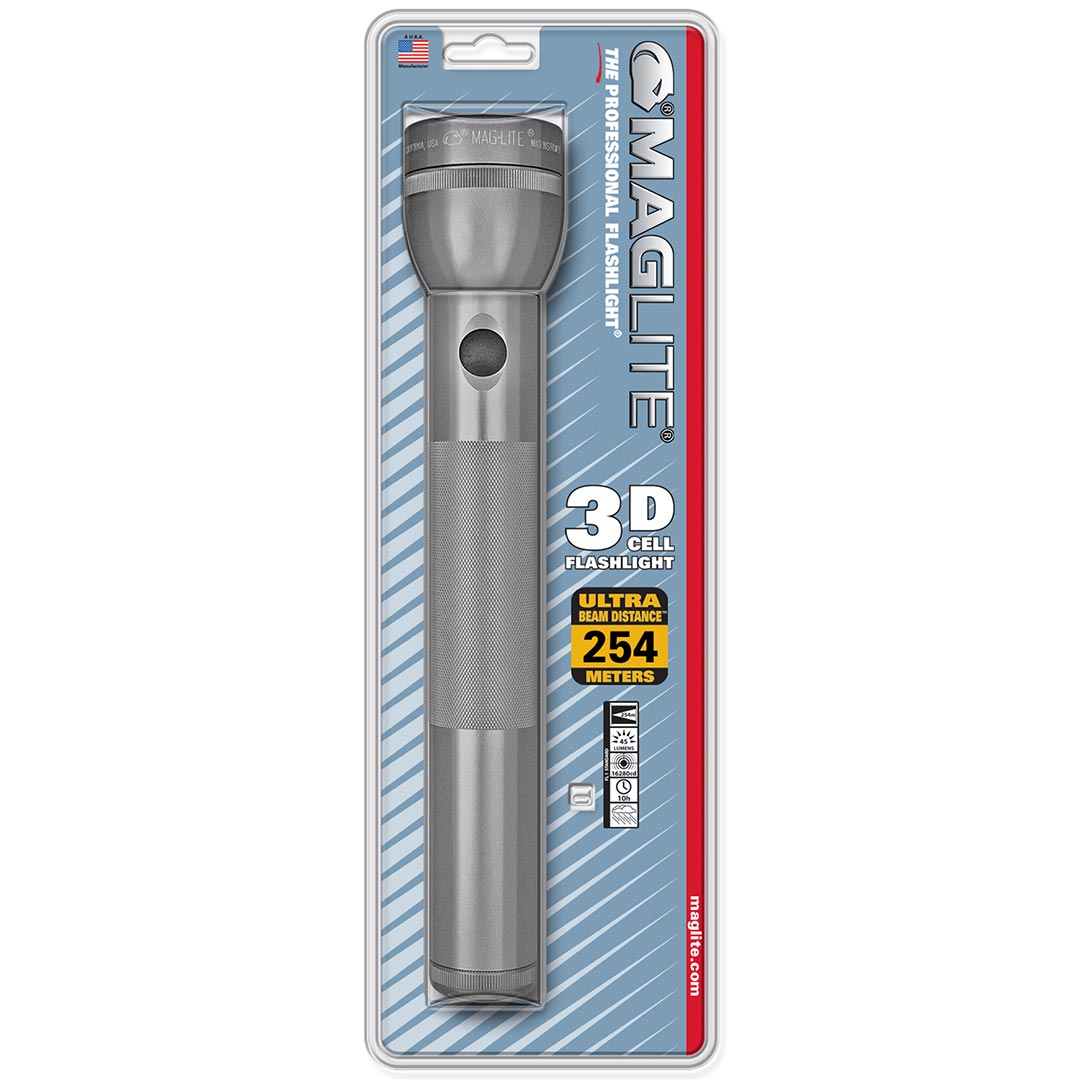 MAGLITE S3D096 45-Lumen Flashlight (Gray)