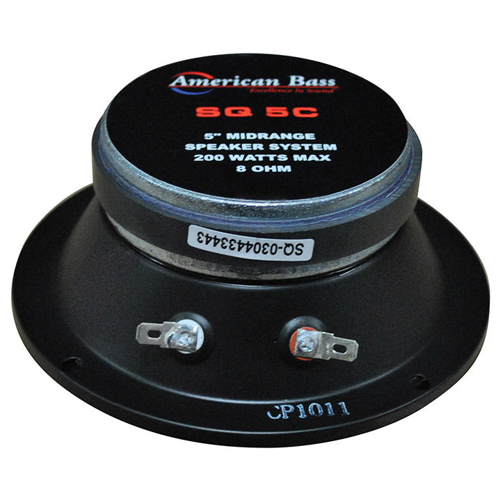 American Bass SQ5C 5" 200 Watt 8 Ohm Mid Range Speaker