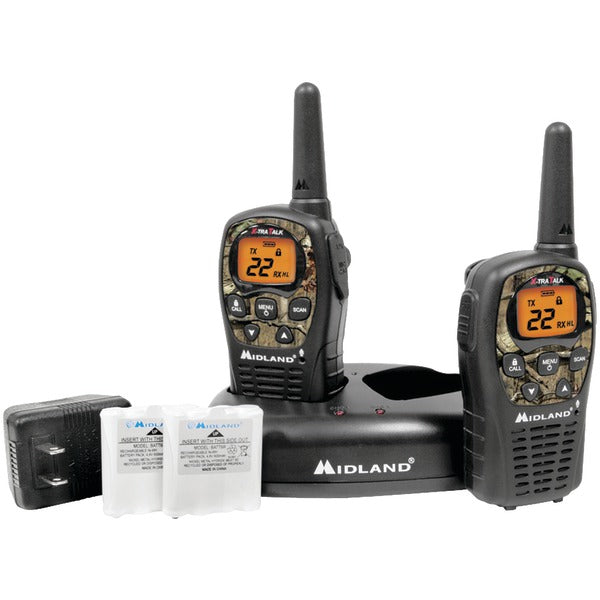 Midland LXT535VP3 24-Mile Camo GMRS Radio Pair w/ Charger & Batteries
