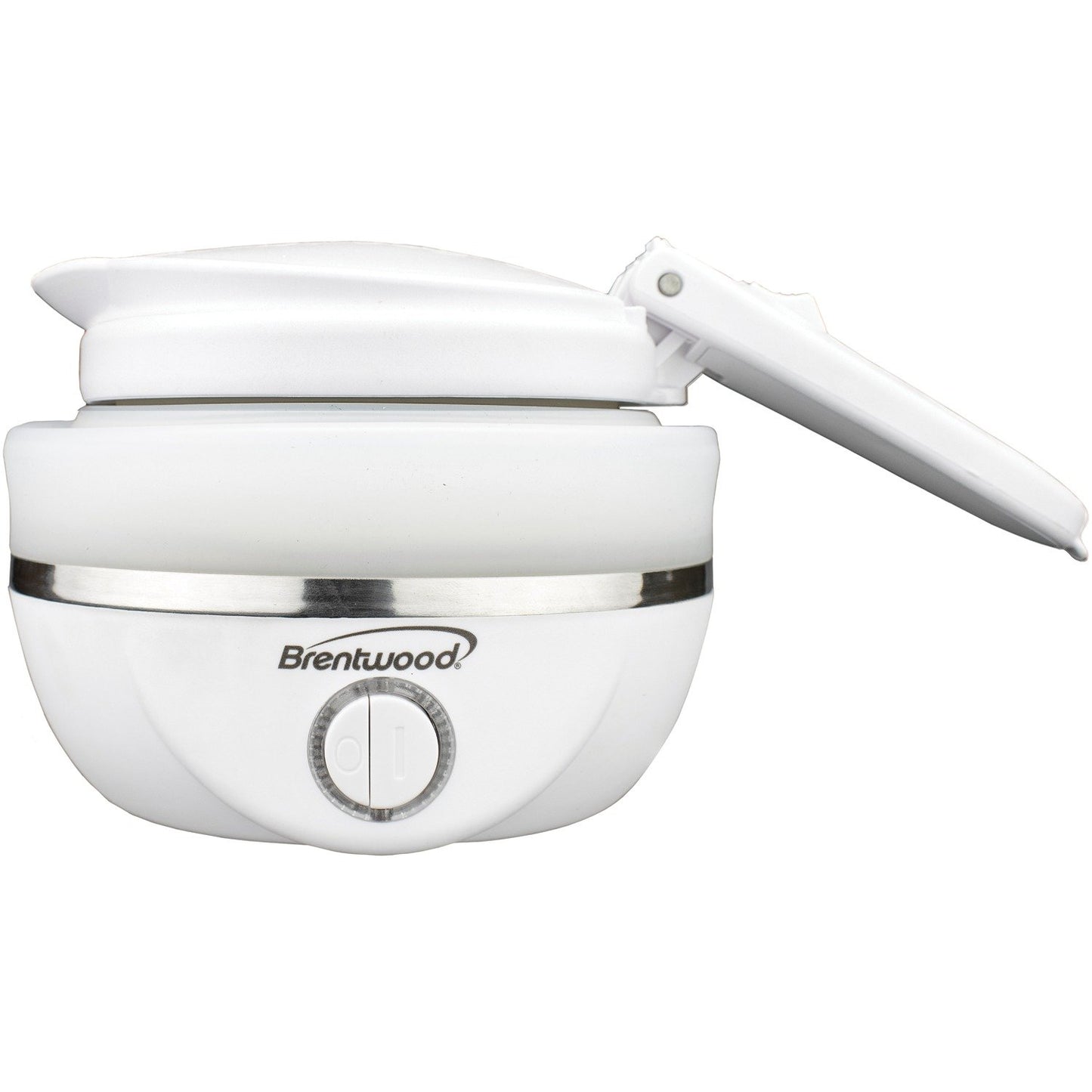 Brentwood Appl. KT-1508W .85Q Dual-Voltage Collapsible Travel Kettle (White)