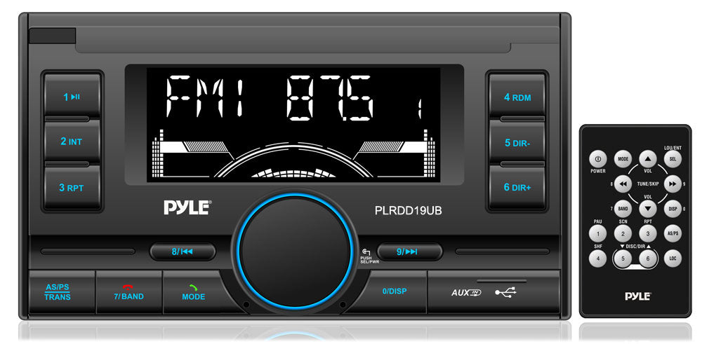 Pyle PLRDD19UB Mechless Double DIN Stereo