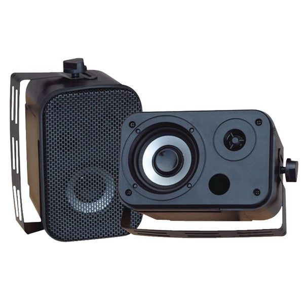Pyle PDWR30B 3.5'' 300 Watt Black Waterproof Speaker pair