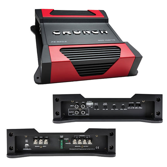 Crunch PZ8202 Powerzone 2 x 200 @ 4 Ohms 2 x 400 @ 2 Ohms