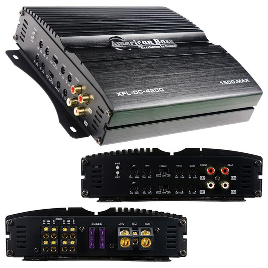 American Bass XFLDC4200 Micro 4 Channel Amp 1500 Watts Max