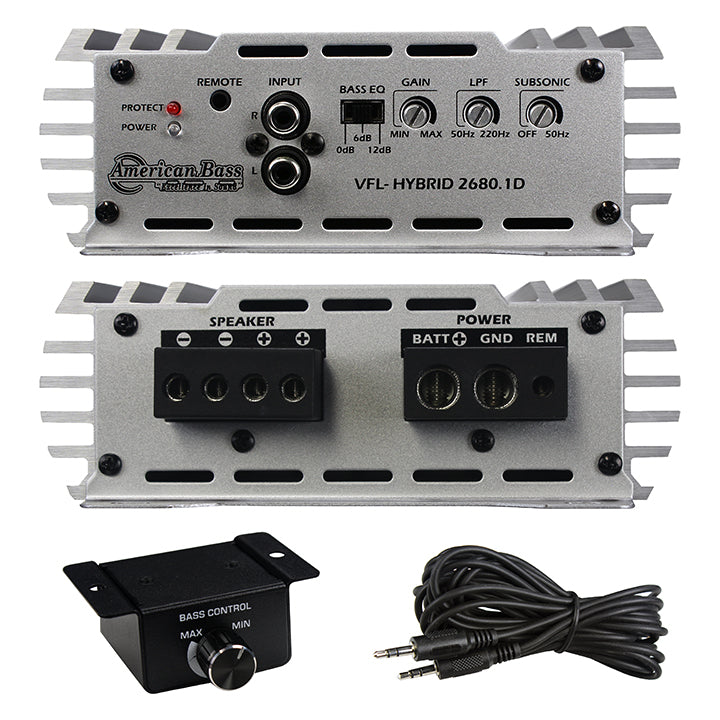 American Bass VFL26801D Mono Channel 2700 Watts Car Amplifier