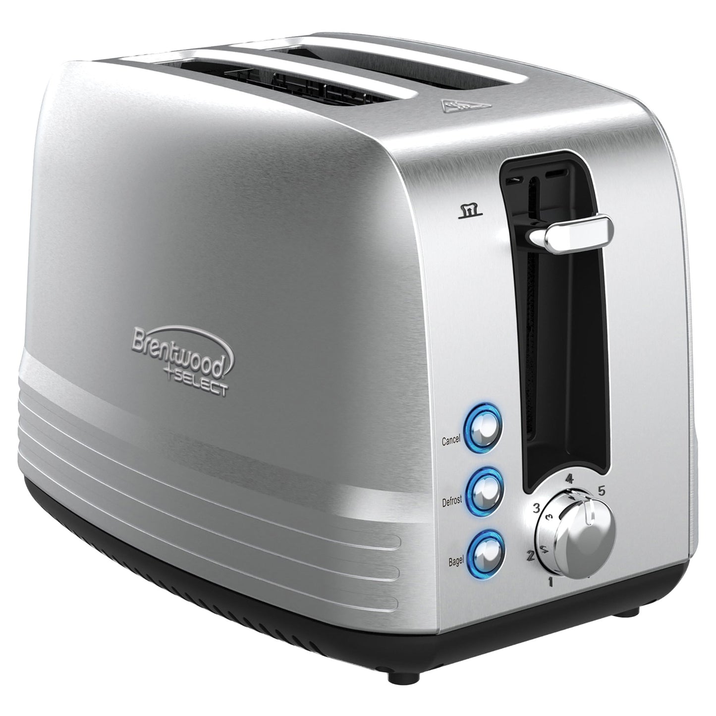 Brentwood Appliances TS-227S 850W Extra-Wide Slot 2-Slice S-Steel Toaster