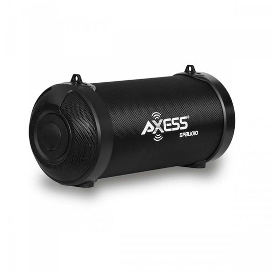 Axess SPBL1010BLACK 3" Bluetooth Portable Speaker w/LEDs & USB Input  Black