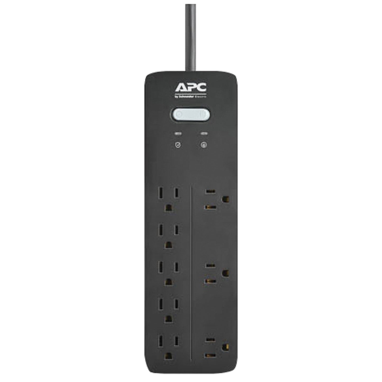 APC PH8 8-Outlet SurgeArrest® Home/Office Series Surge Protector, 6ft Cord