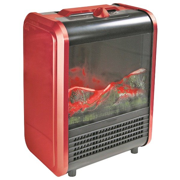 Comfort Zone CZFP1-EC Mini Ceramic Tabletop Electric Fireplace Heater