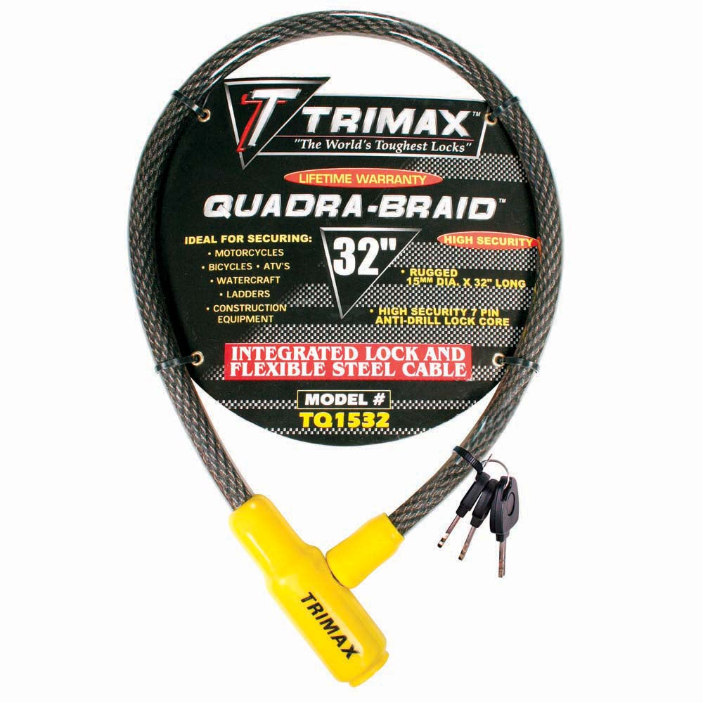 Trimax TQ1532 Trimaflex Integrated Keyed Cable Lock  32 x 15mm