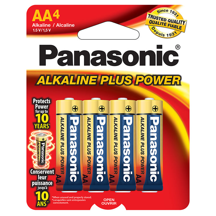 Panasonic AM3PA4B Alkaline Size AA Plus Power (4-Pack)