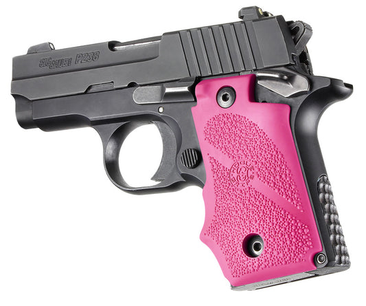 Hogue 38007 Sig Sauer P238 Rubber Grip With Finger Grooves Pink