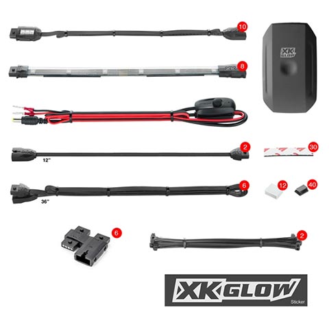 XKGlow KSMOTOADVANCE Motorcycle Advanced LED Accent Light Kit