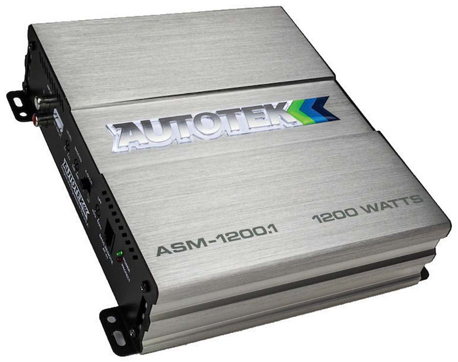 Autotek ASM12001 Mono Amp 1200 Watt 2 Ohm Stable with Bass Remote