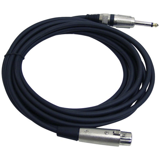 Pyle PPMJL15 XLR Microphone Cable, 15ft (1/4'' male to XLR female)