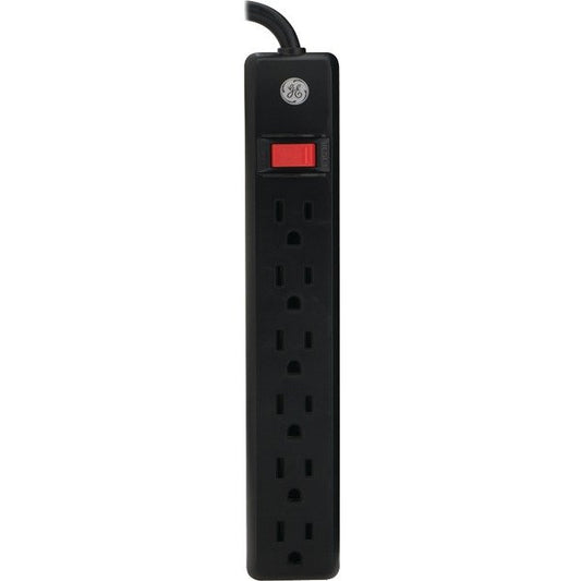 GE 14088 6-Outlet Powerstrip (Black 6ft Cord)