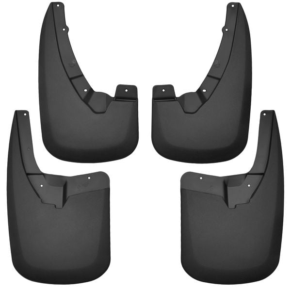 Husky 58176 Liners Front And Rear Mud Guard Set For Various Dodge Rams-Black