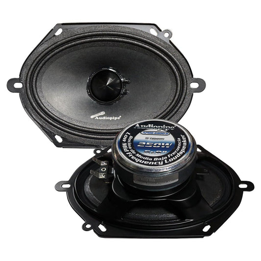 Audiopipe APMB6800D 6x8" Low Mid Frequency Speaker, 125W RMS/250W Max, 8 Ohm