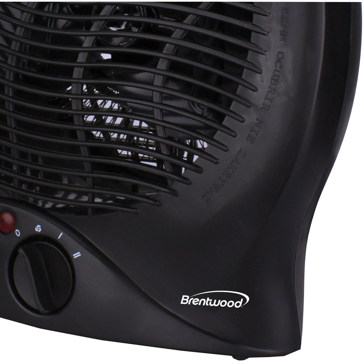 BRENTWOOD H-F301BK Portable Electric Space Heater & Fan (Black)