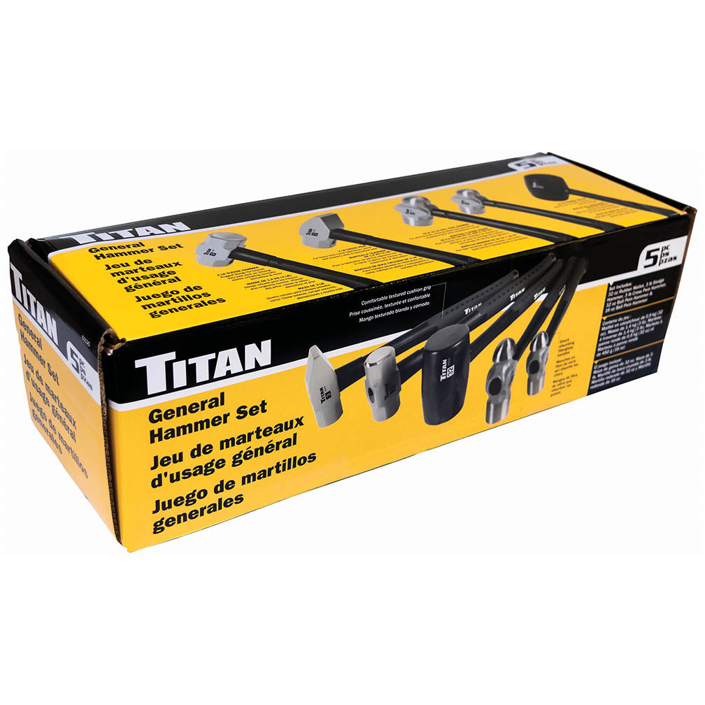 Titan 63125 Tool 5 pc Hammer Set