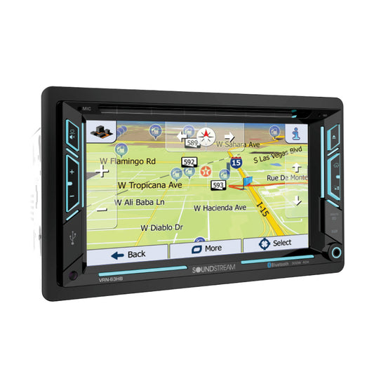 SoundStream VRN63HB 2-DIN AptiX Source Unit w/ iGO GPS Bluetooth 6.2" LCD