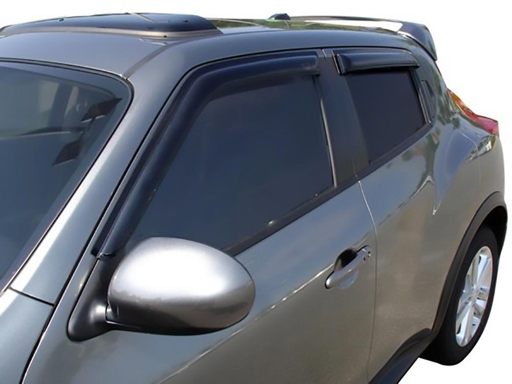 Auto Vent Shade Original Ventvisor Side Window Deflector Dark Smoke 4Pc Set for 2010-2017 Nissan Ju