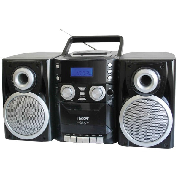 Naxa NPB426 Mini Hi-Fi System - Black - CD Player, Cassette Recorder