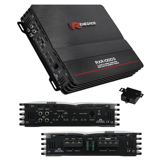Renegade RXA1000D 1000W Max mono block amplifier Class A/B