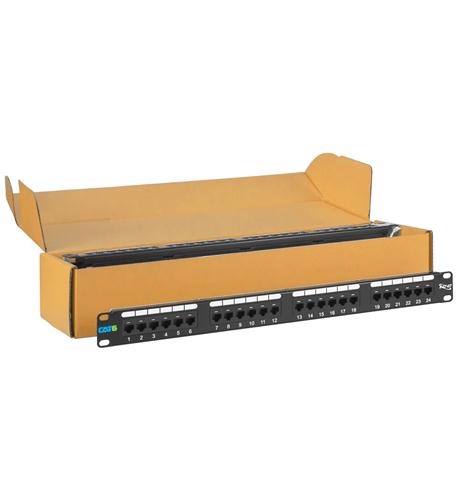 Icc ICMPP2460V Patch Panel, Cat 6, 24-port, 1 Rms, 6 Pk