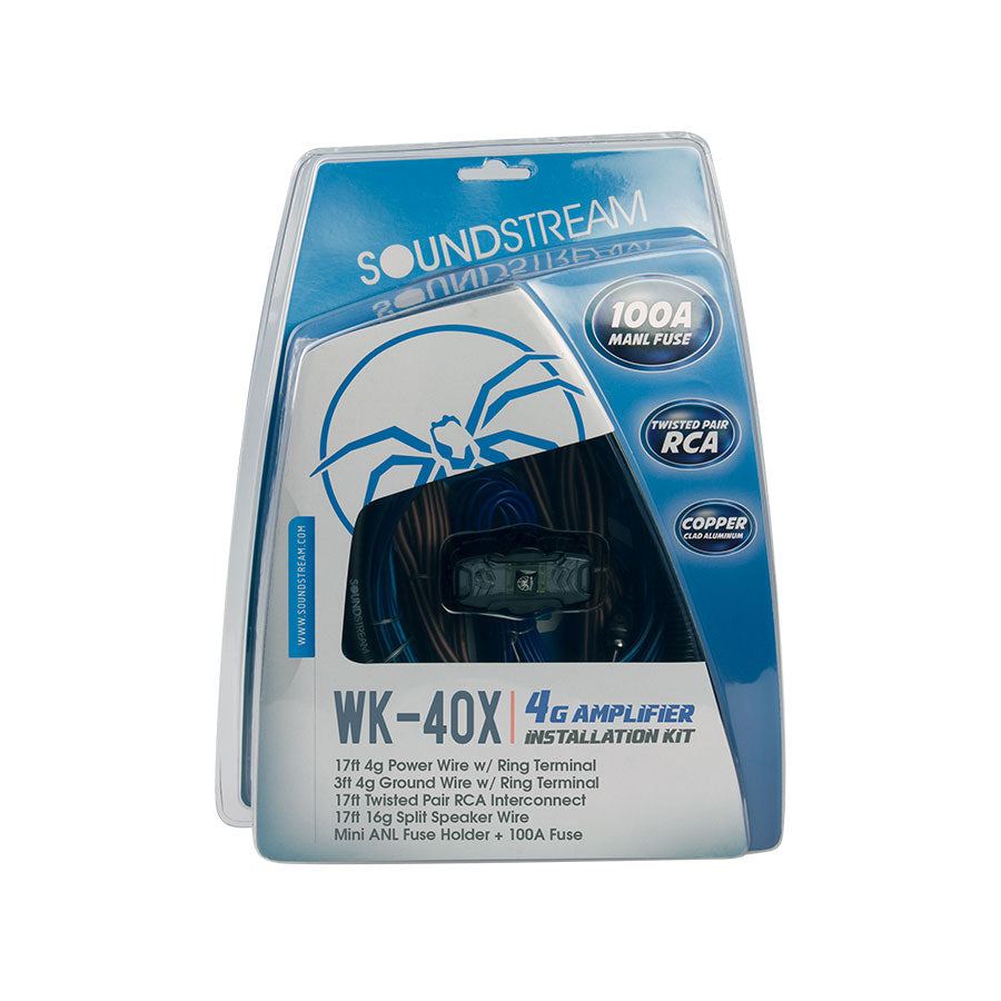 SoundStream WK40X 4G Installation kit w/100A MANL Fuse