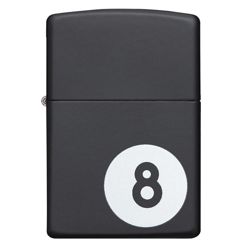 Zippo 28432 Windproof Lighter Billiards 8-Ball, Black Matte