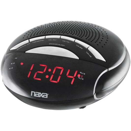 Naxa NRC170 Digital Alarm Clock w/AM/FM Radio