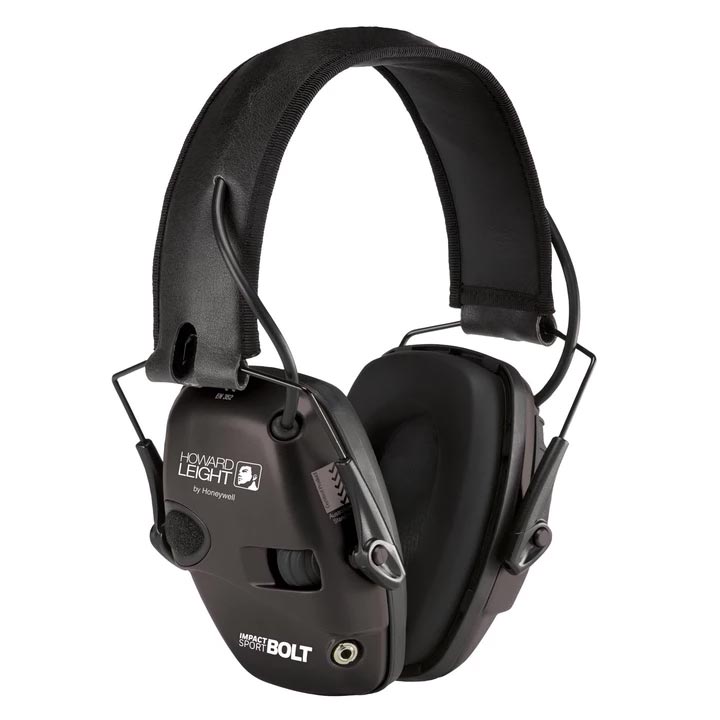 Howard Leight R02525 Impact Sport Attack Time Electronic Earmuff  Black