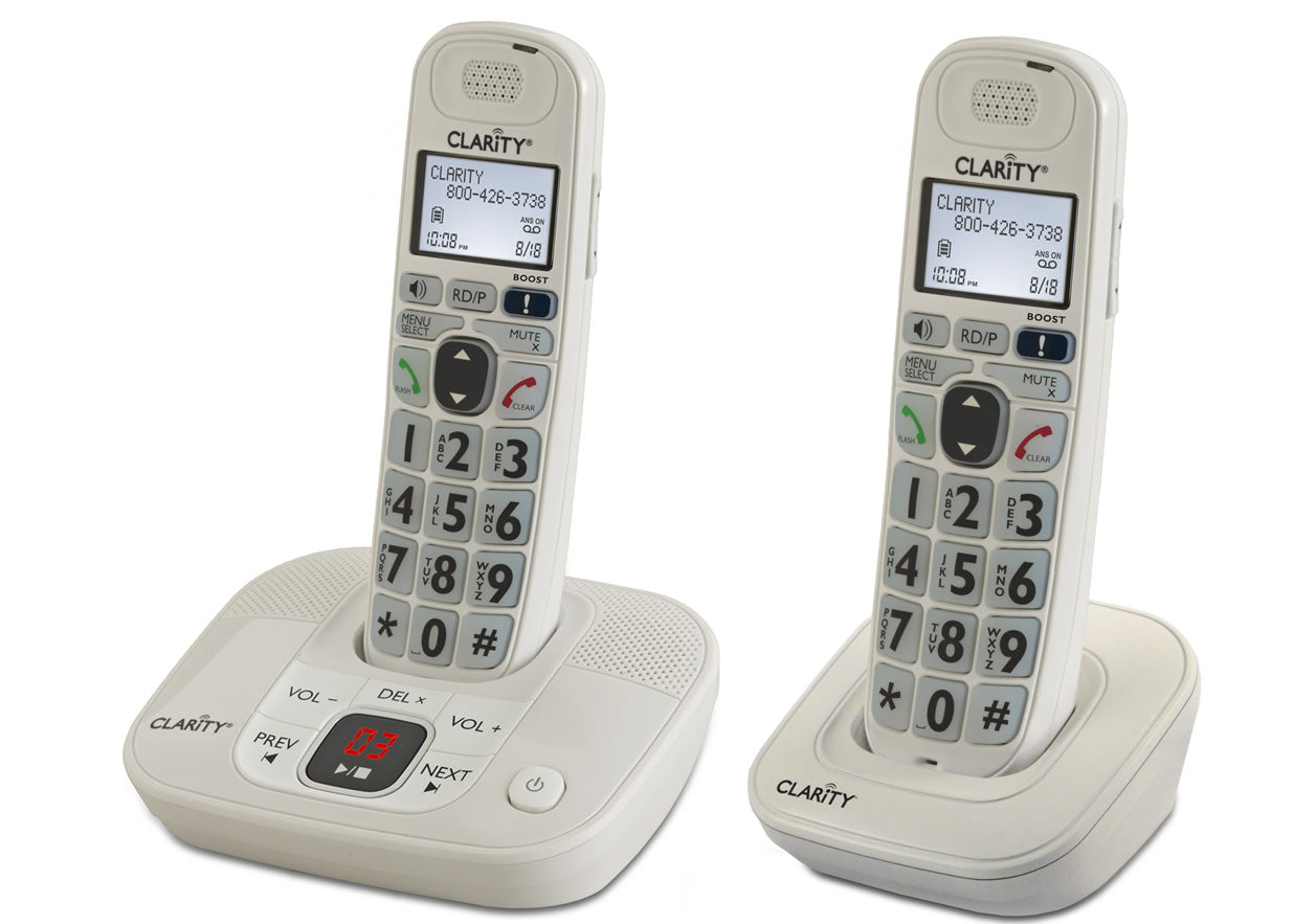 Clarity D712C DECT 6.0 Amplified Phone w/Answering Machine & Expandable Handset