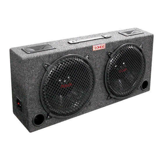 NEW xXx KIC80 2) 8" Car Audio Subwoofers Subs + Box Enclosure + 5" Tweeters