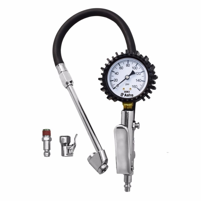 Astro  Tool 3083 2.5In Dial Tire Inflator with Locking & Dual Chucks